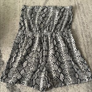 Snakeskin Print Romper